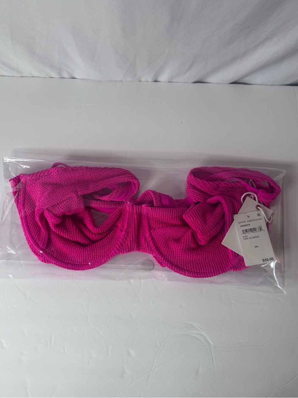 Good American Women’s Textured Underwire Bra - Hot Pink